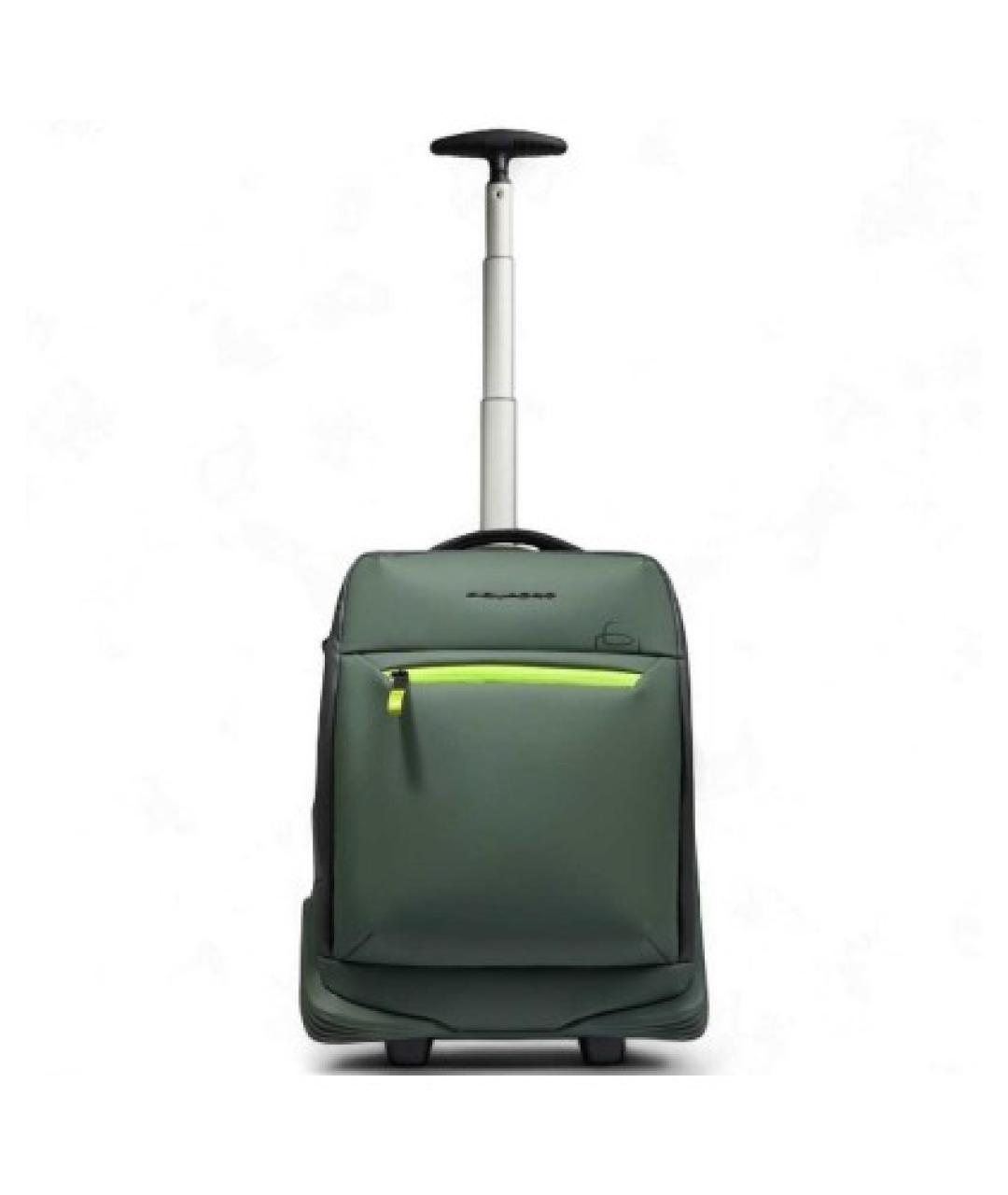 PIQUADRO Зеленый чемодан, фото 3