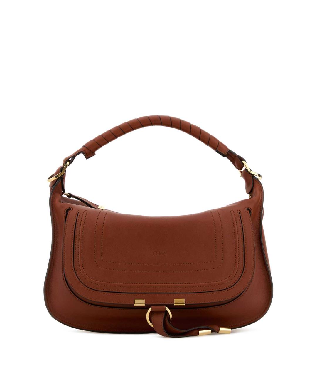 CHLOE Коричневая кожаная сумка через плечо, фото 1