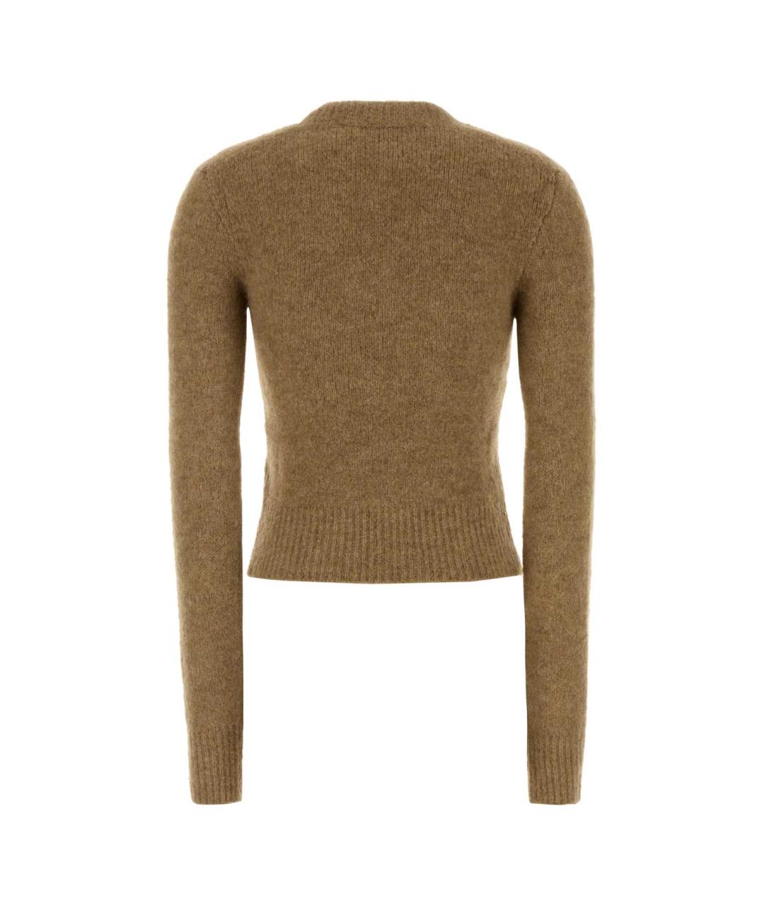 Ami Paris Коричневый шерстяной джемпер / свитер, фото 2