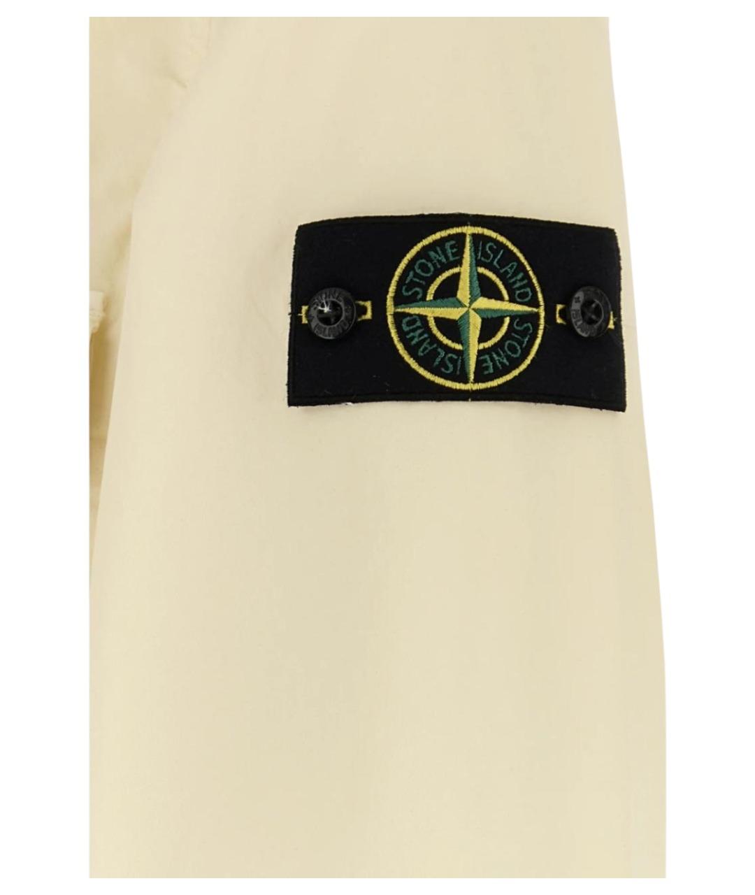 STONE ISLAND Желтая хлопковая куртка, фото 3