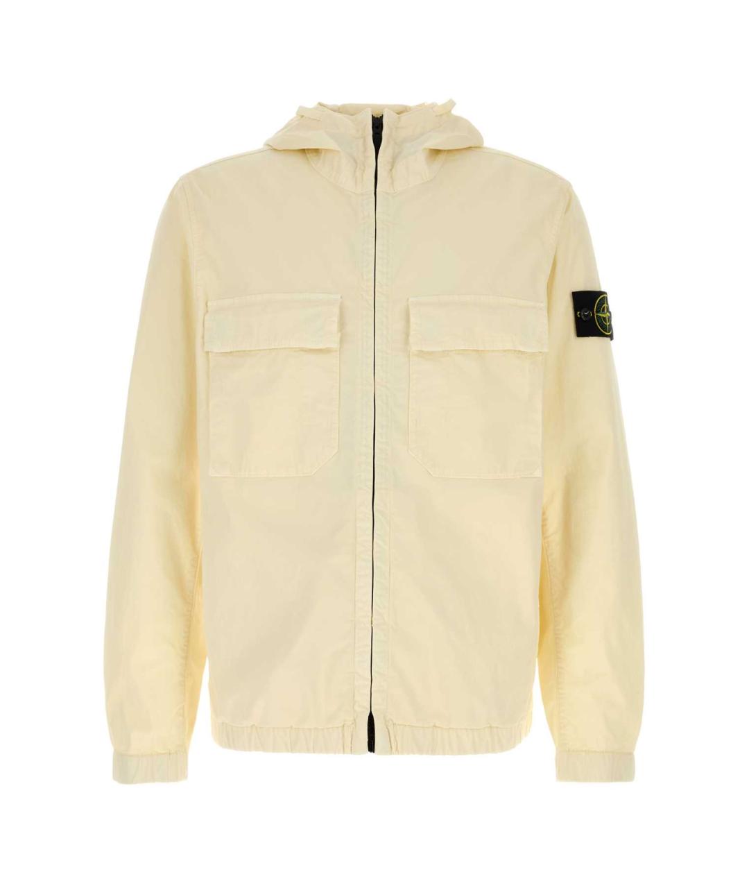 STONE ISLAND Желтая хлопковая куртка, фото 1
