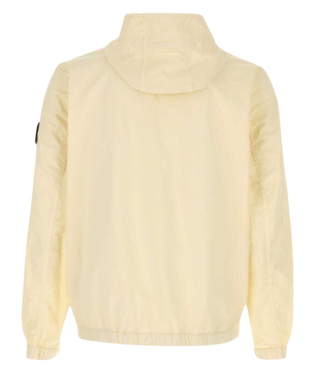 STONE ISLAND Желтая хлопковая куртка, фото 2