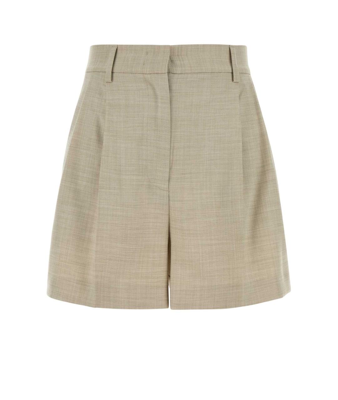 THE ANDAMANE Бежевые полиэстеровые шорты, фото 1