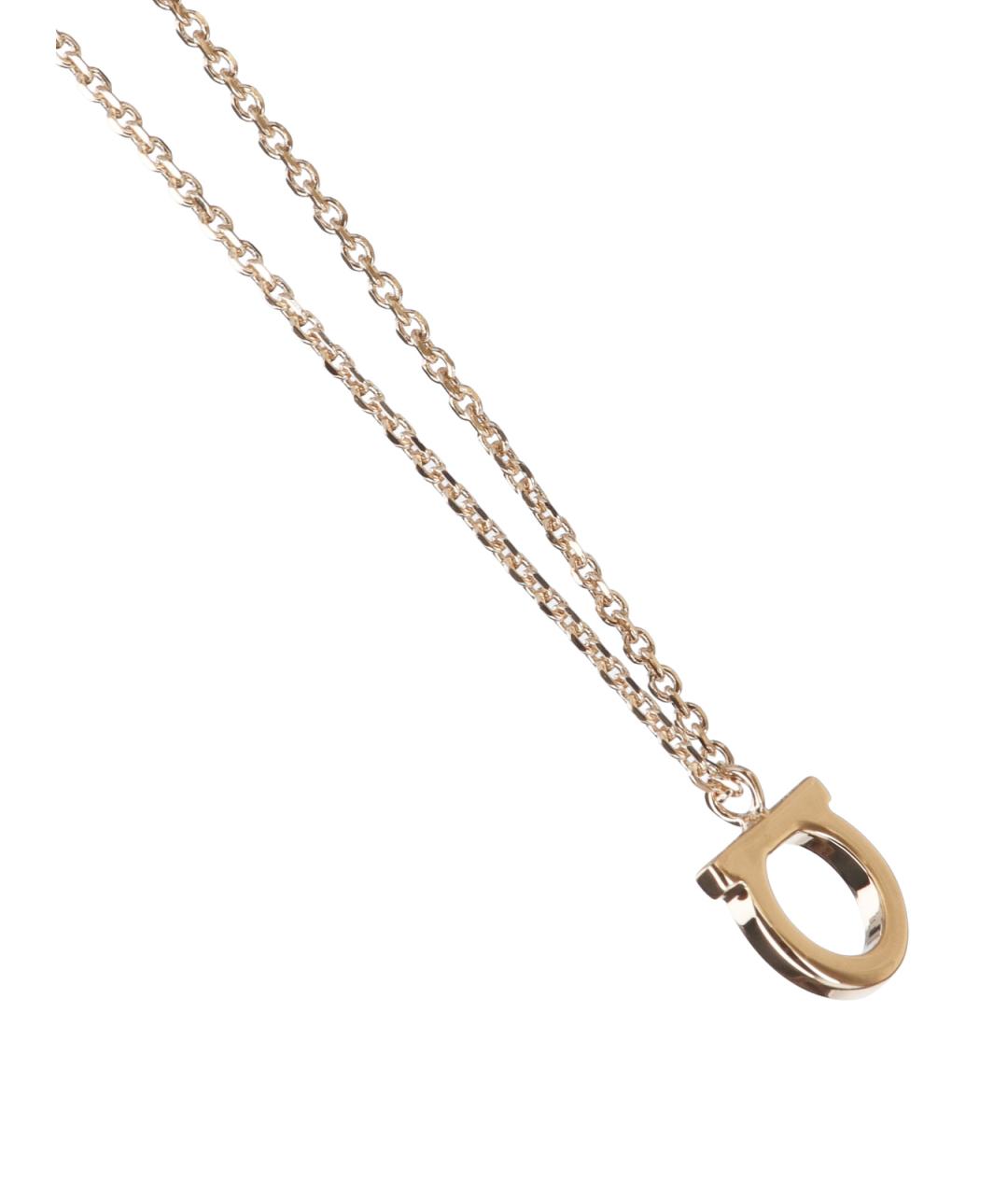 FERRAGAMO Золотая металлическая подвеска, фото 3