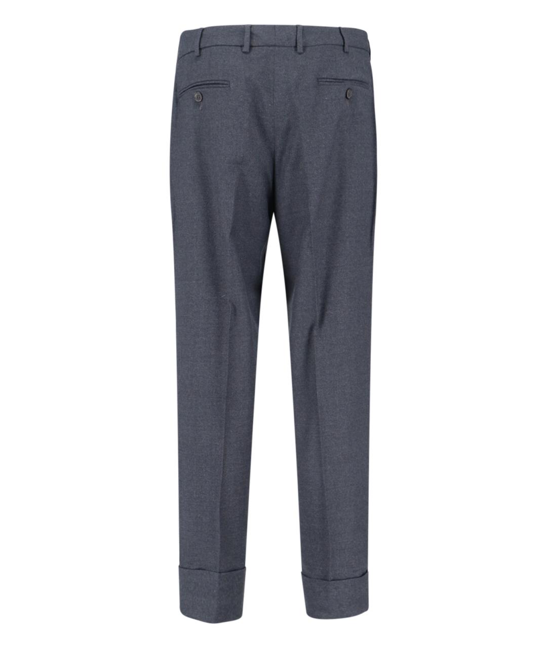 Cruna Серые шерстяные повседневные брюки, фото 2