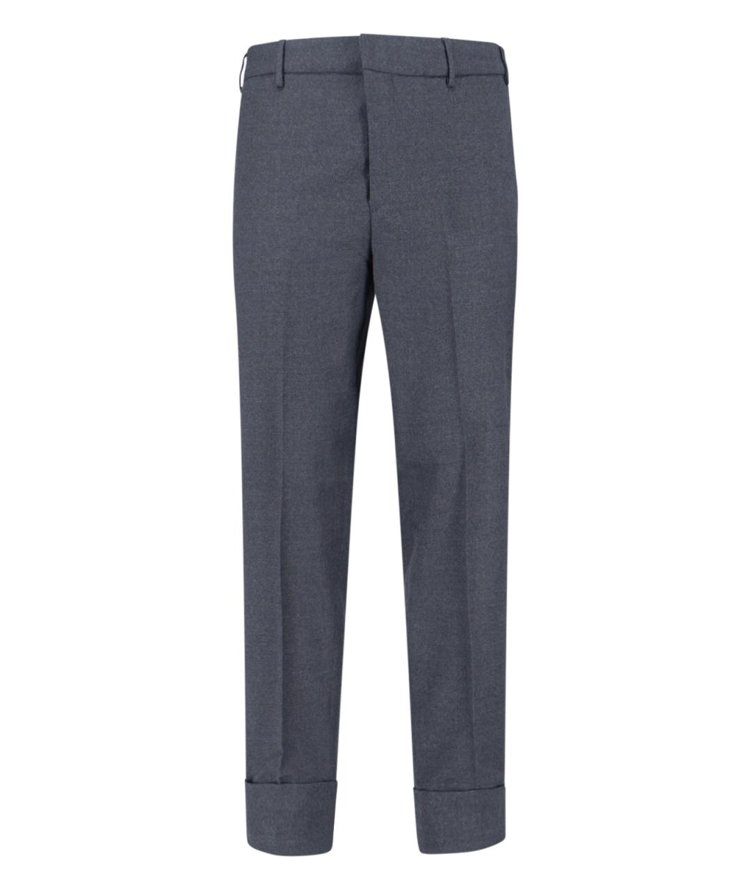 Cruna Серые шерстяные повседневные брюки, фото 1