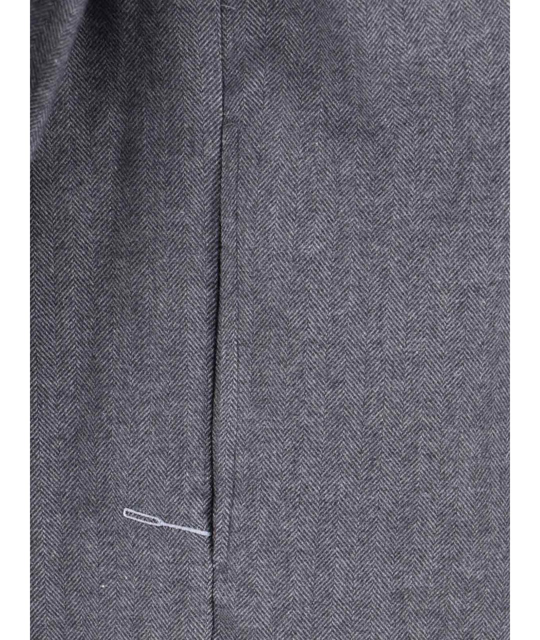 Cruna Серая хлопковая кэжуал рубашка, фото 3