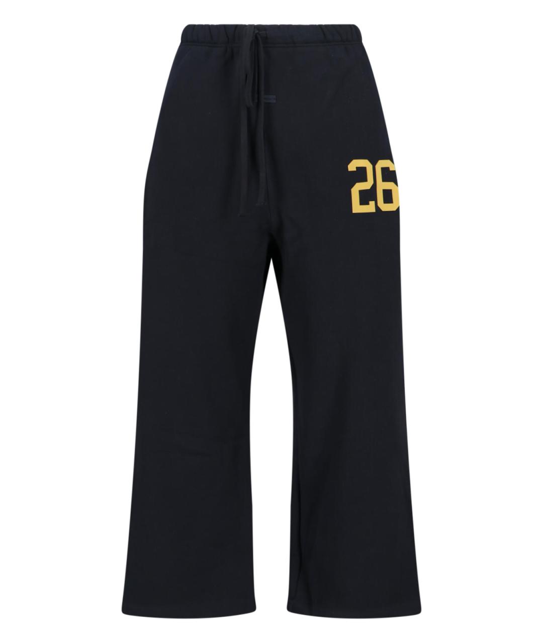 FEAR OF GOD ESSENTIALS Черные хлопковые повседневные брюки, фото 1