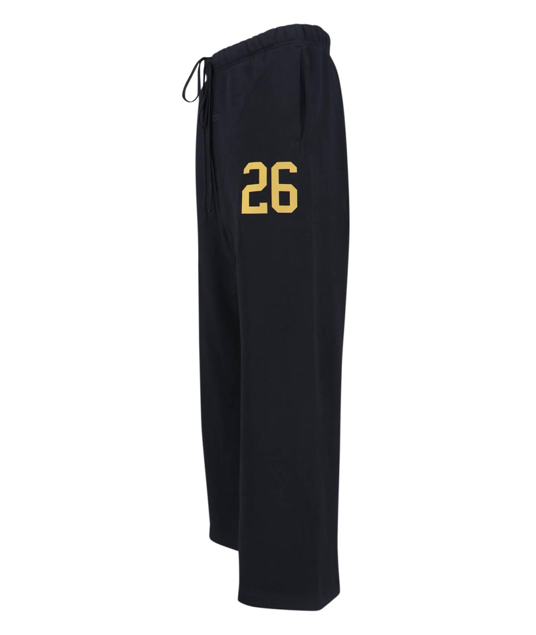 FEAR OF GOD ESSENTIALS Черные хлопковые повседневные брюки, фото 3