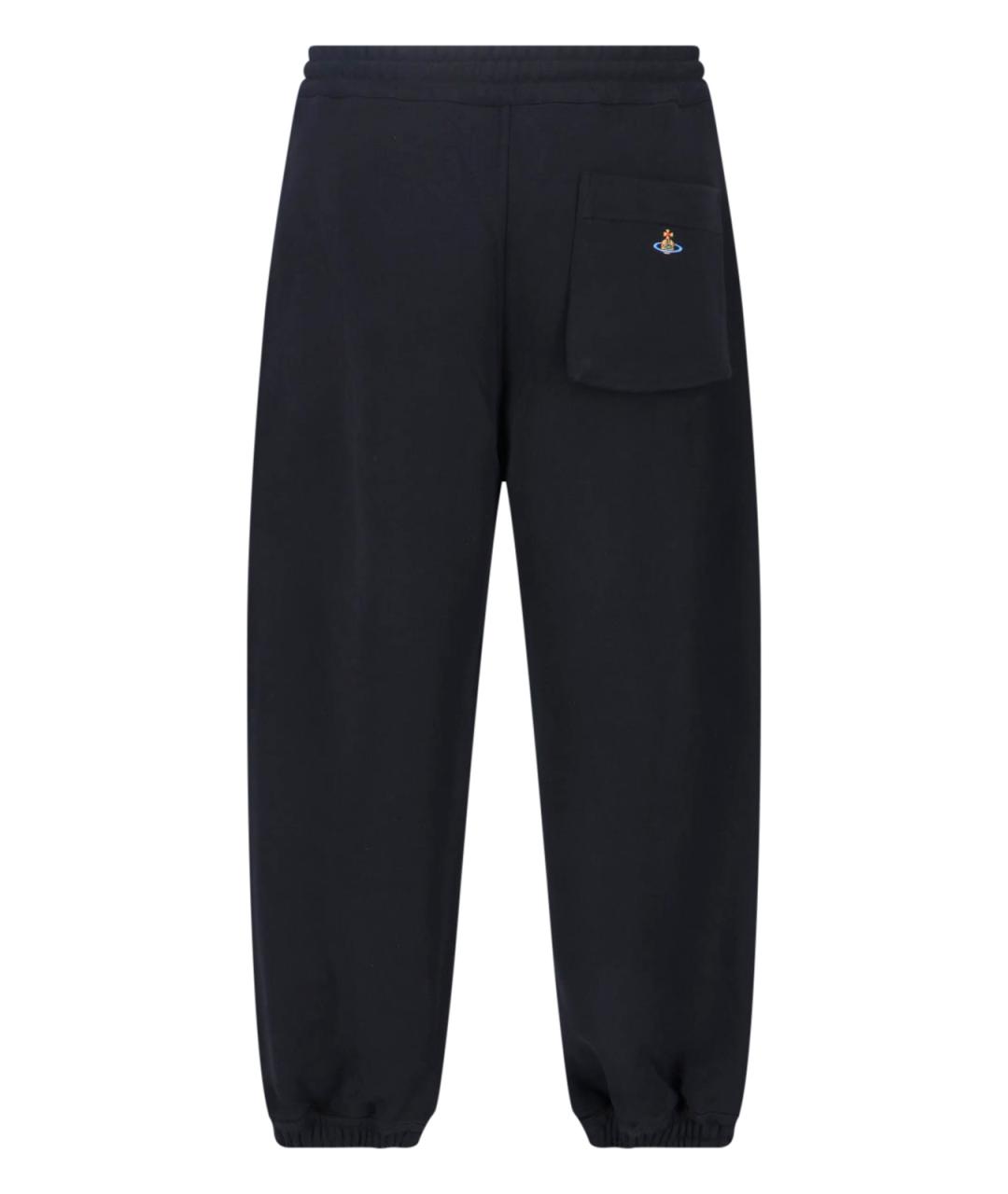 VIVIENNE WESTWOOD Черные хлопковые повседневные брюки, фото 2