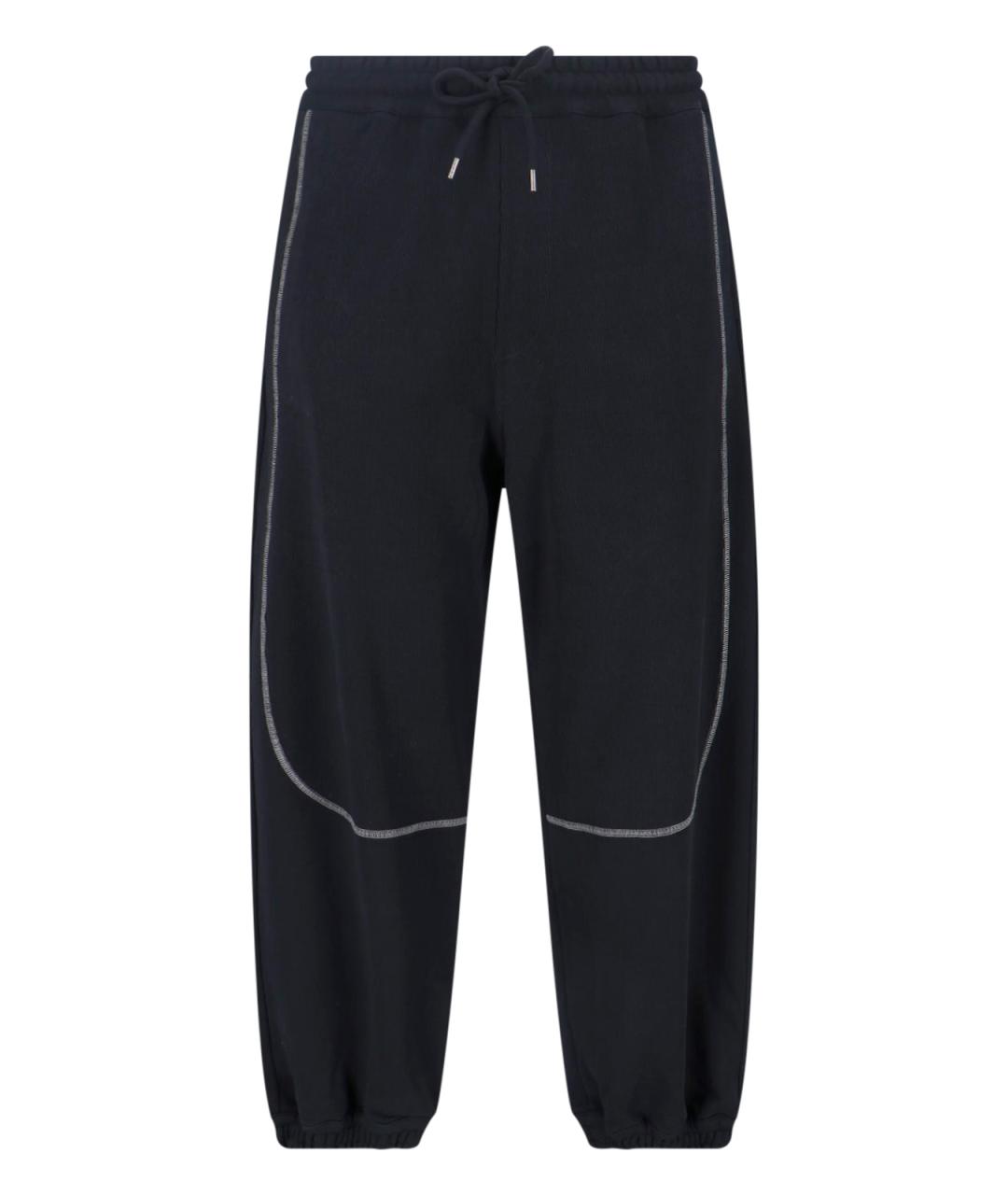 VIVIENNE WESTWOOD Черные хлопковые повседневные брюки, фото 1