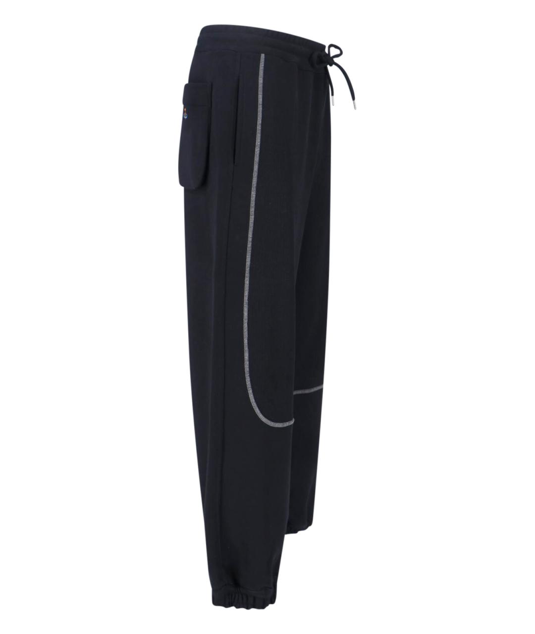 VIVIENNE WESTWOOD Черные хлопковые повседневные брюки, фото 3