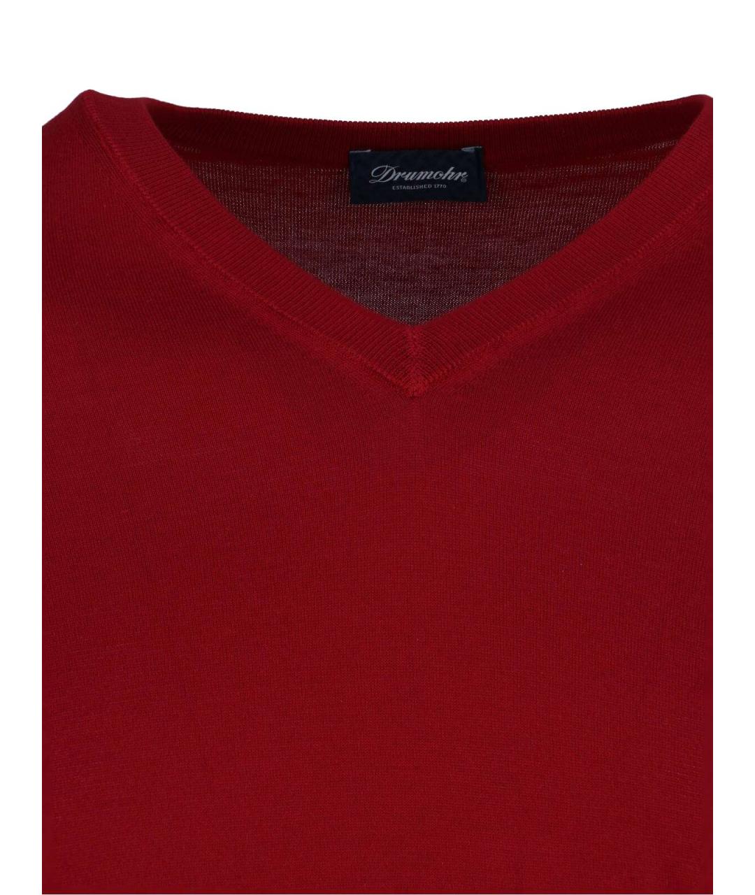 Drumohr Красный хлопковый джемпер / свитер, фото 3