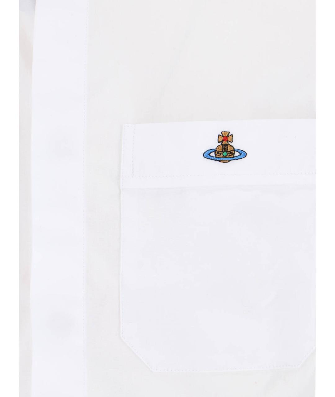 VIVIENNE WESTWOOD Белая хлопковая кэжуал рубашка, фото 3