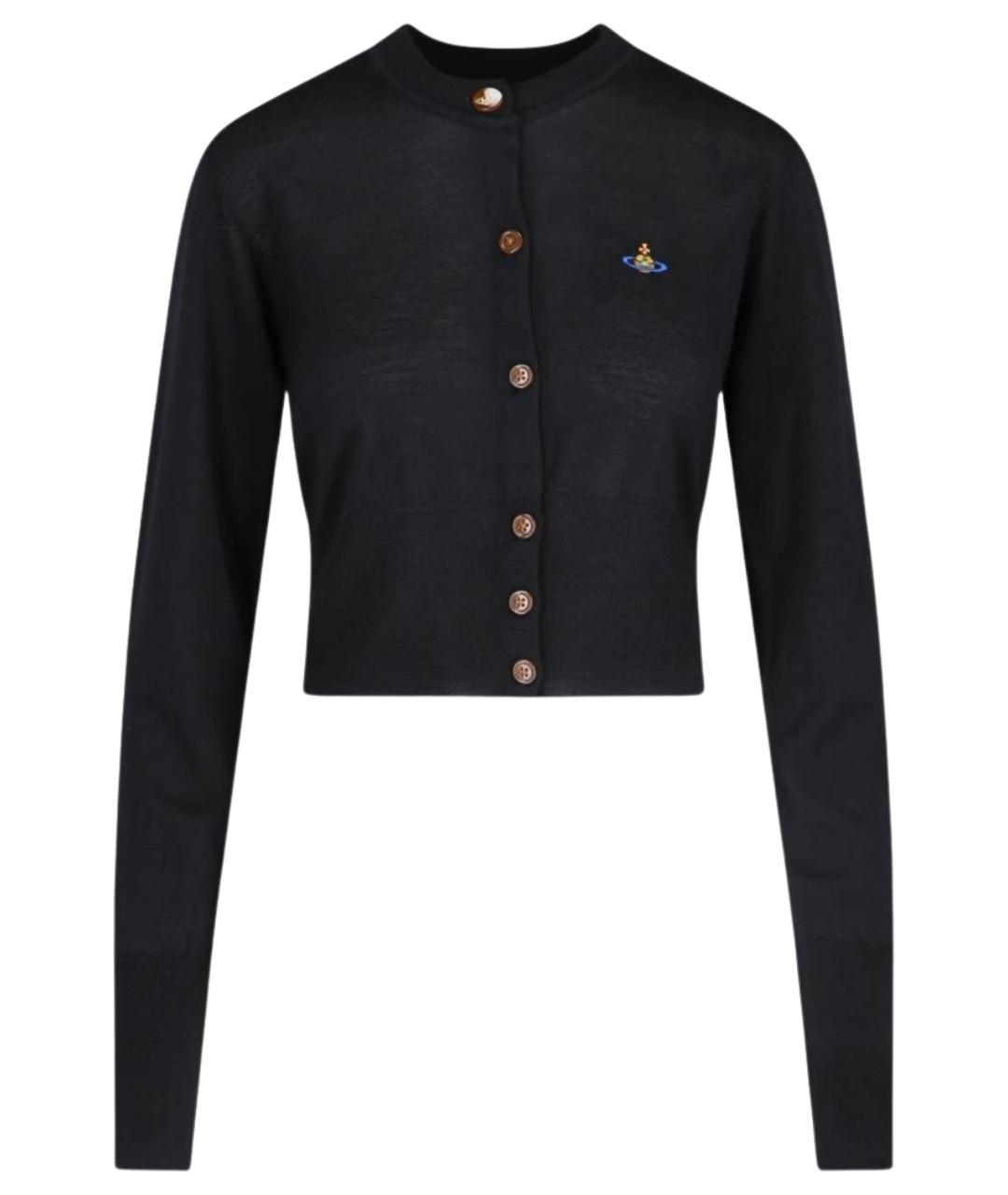 VIVIENNE WESTWOOD Черный шерстяной кардиган, фото 1