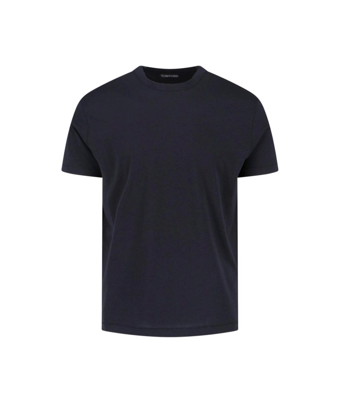 TOM FORD Черная хлопковая футболка, фото 1