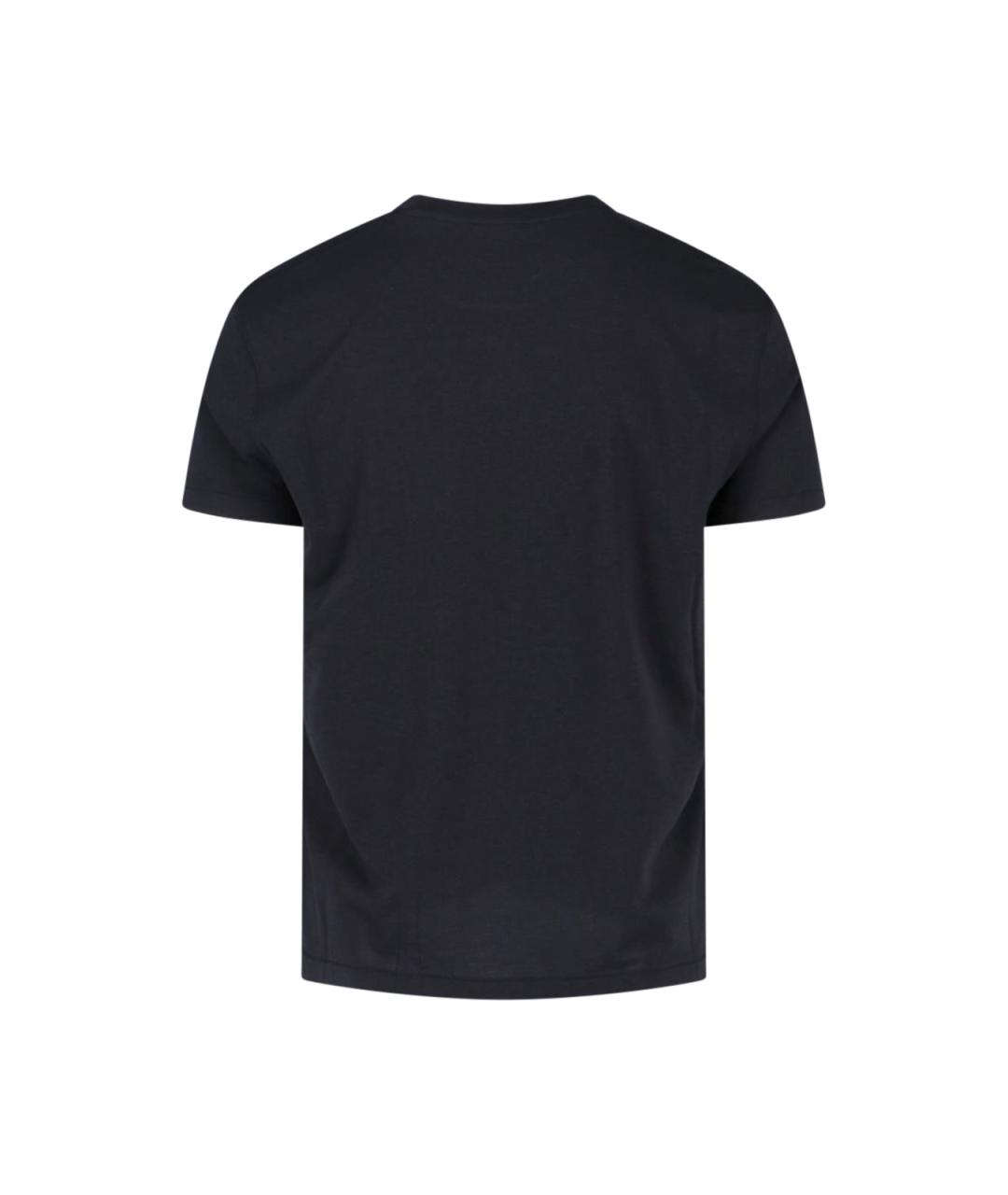 TOM FORD Черная хлопковая футболка, фото 2