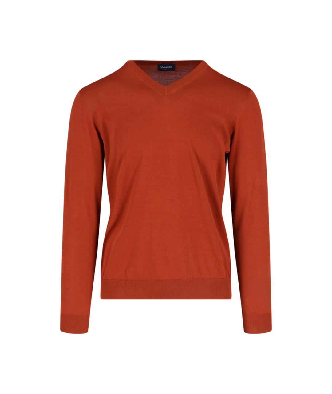 Drumohr Оранжевый хлопковый джемпер / свитер, фото 1