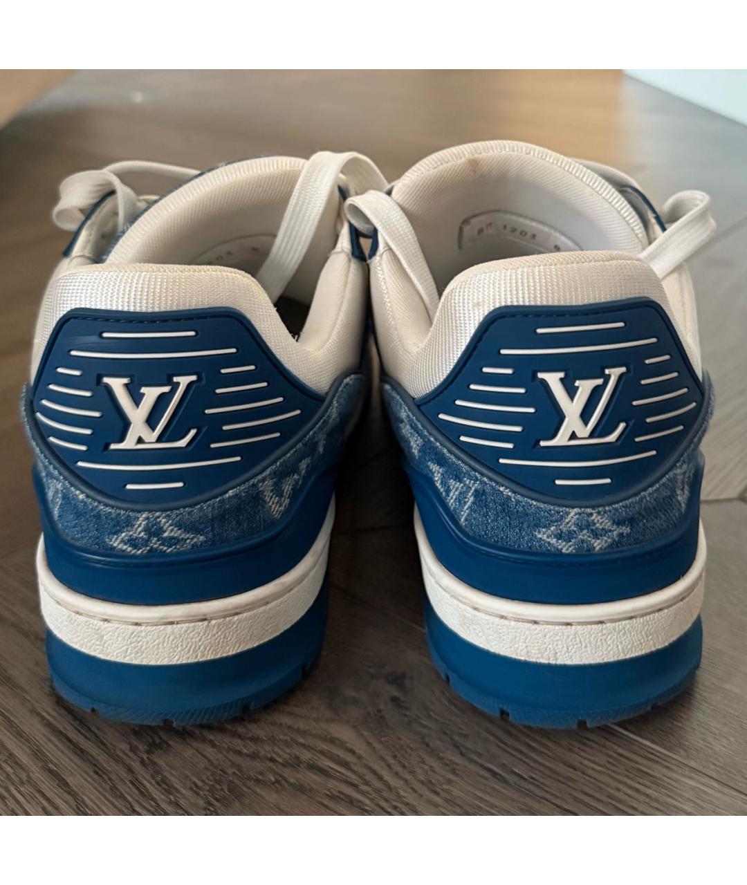 LOUIS VUITTON Кожаные низкие кроссовки / кеды, фото 4