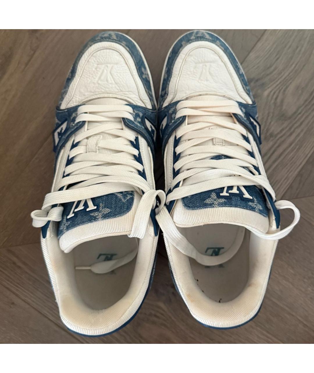 LOUIS VUITTON Кожаные низкие кроссовки / кеды, фото 3