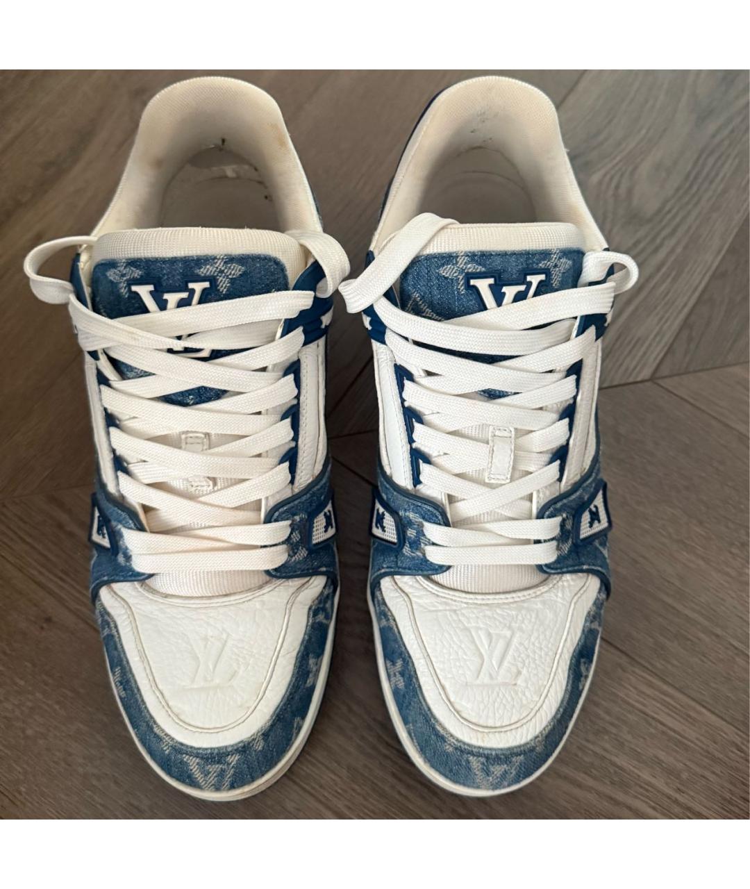 LOUIS VUITTON Кожаные низкие кроссовки / кеды, фото 2