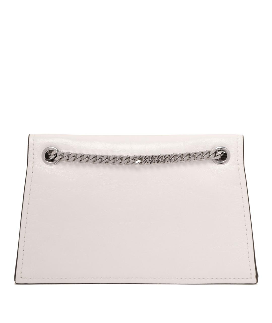 TORY BURCH Белая кожаная сумка через плечо, фото 2