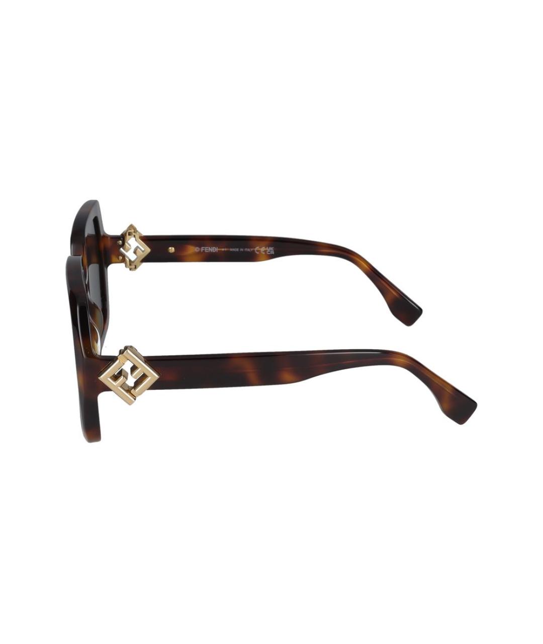 FENDI Мульти пластиковые солнцезащитные очки, фото 3