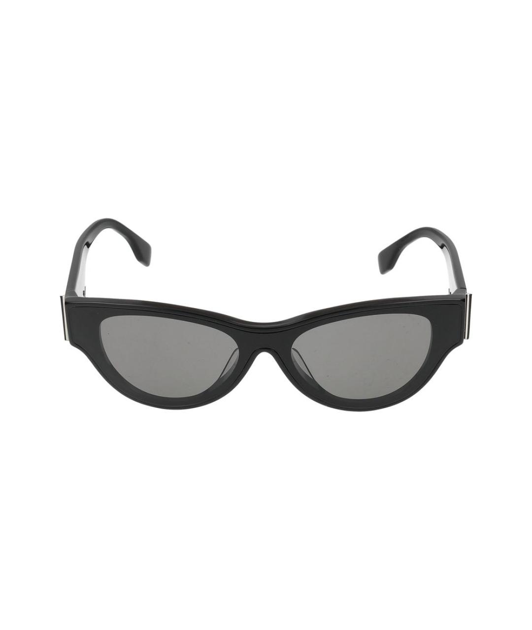 FENDI Черные пластиковые солнцезащитные очки, фото 2