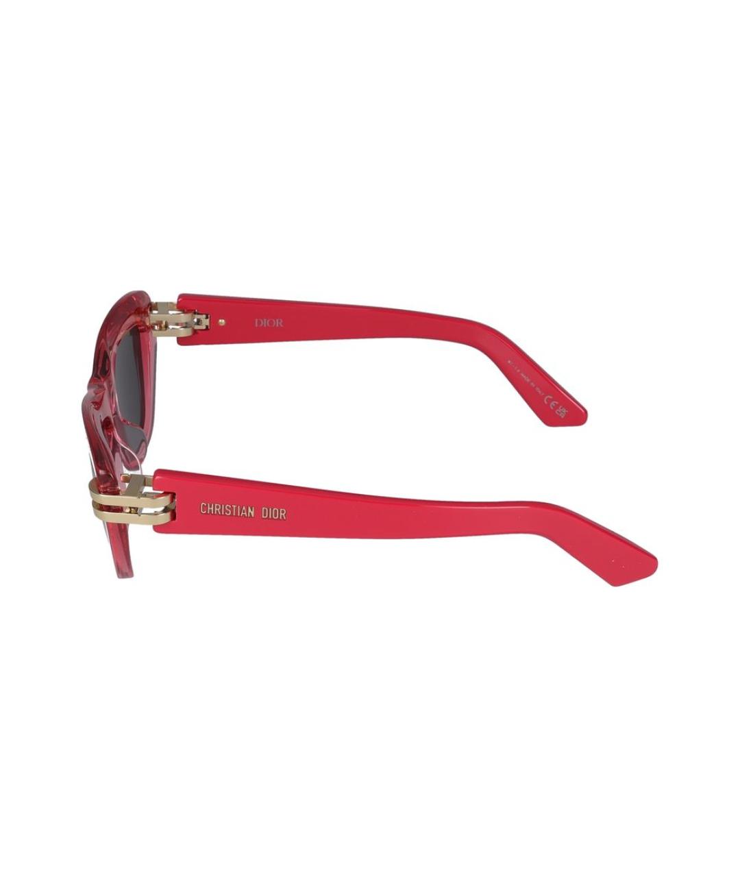 CHRISTIAN DIOR Розовые пластиковые солнцезащитные очки, фото 3