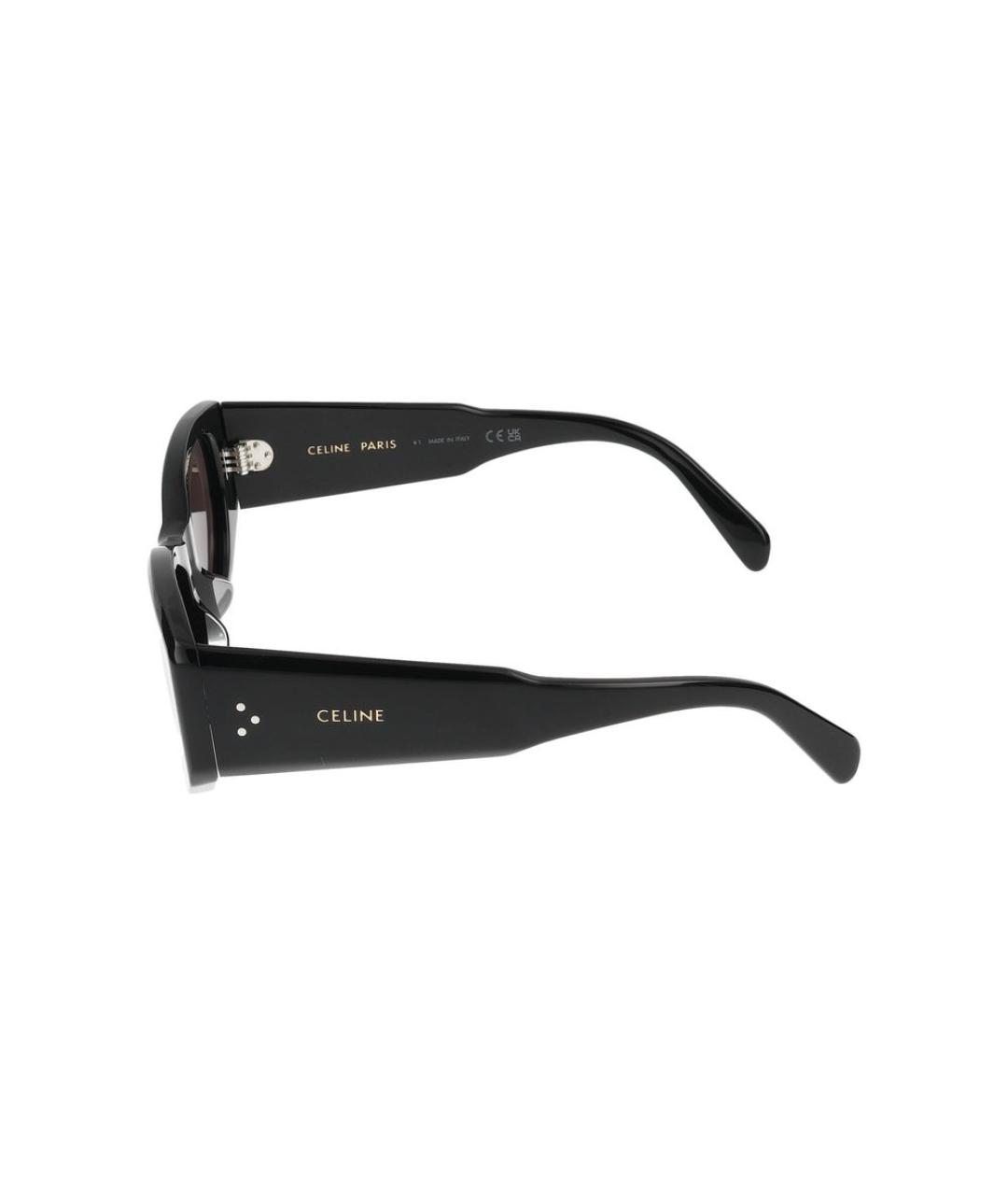 CELINE Черные пластиковые солнцезащитные очки, фото 3