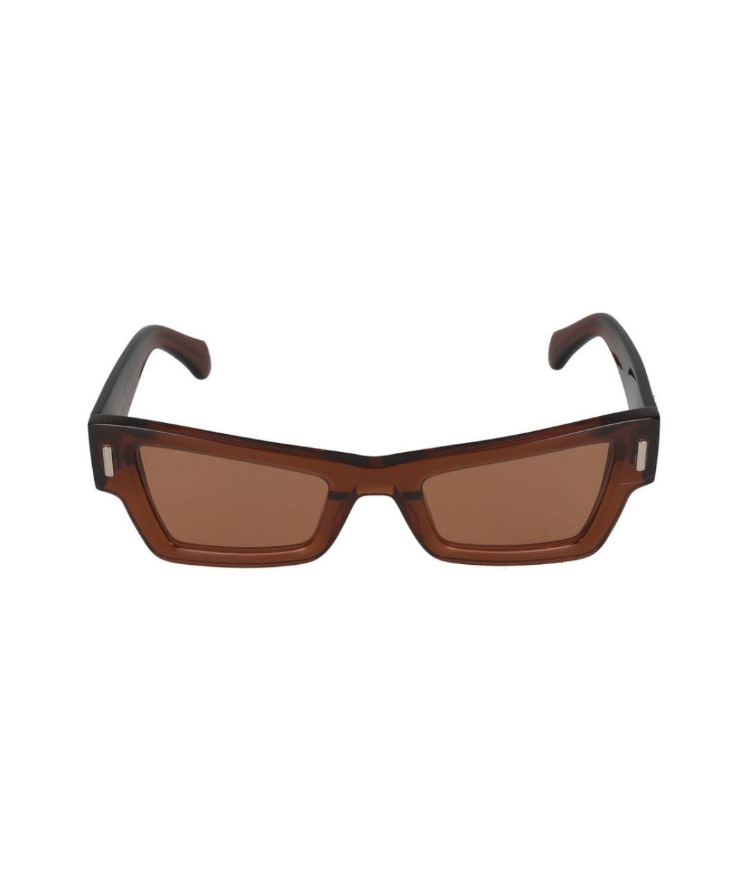 FERRAGAMO Коричневые пластиковые солнцезащитные очки, фото 2