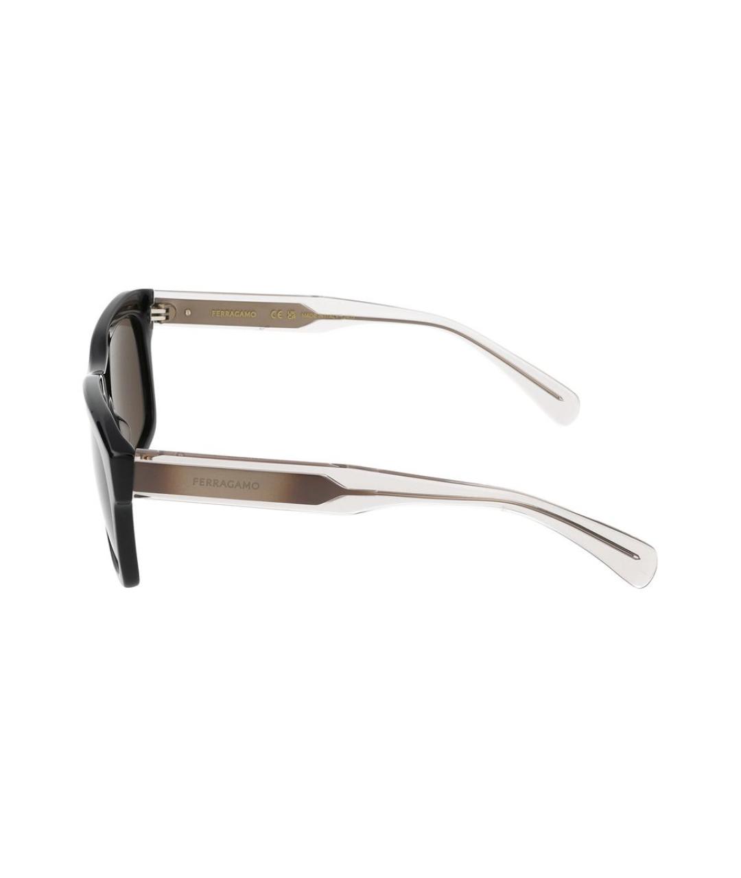 FERRAGAMO Черные солнцезащитные очки, фото 5