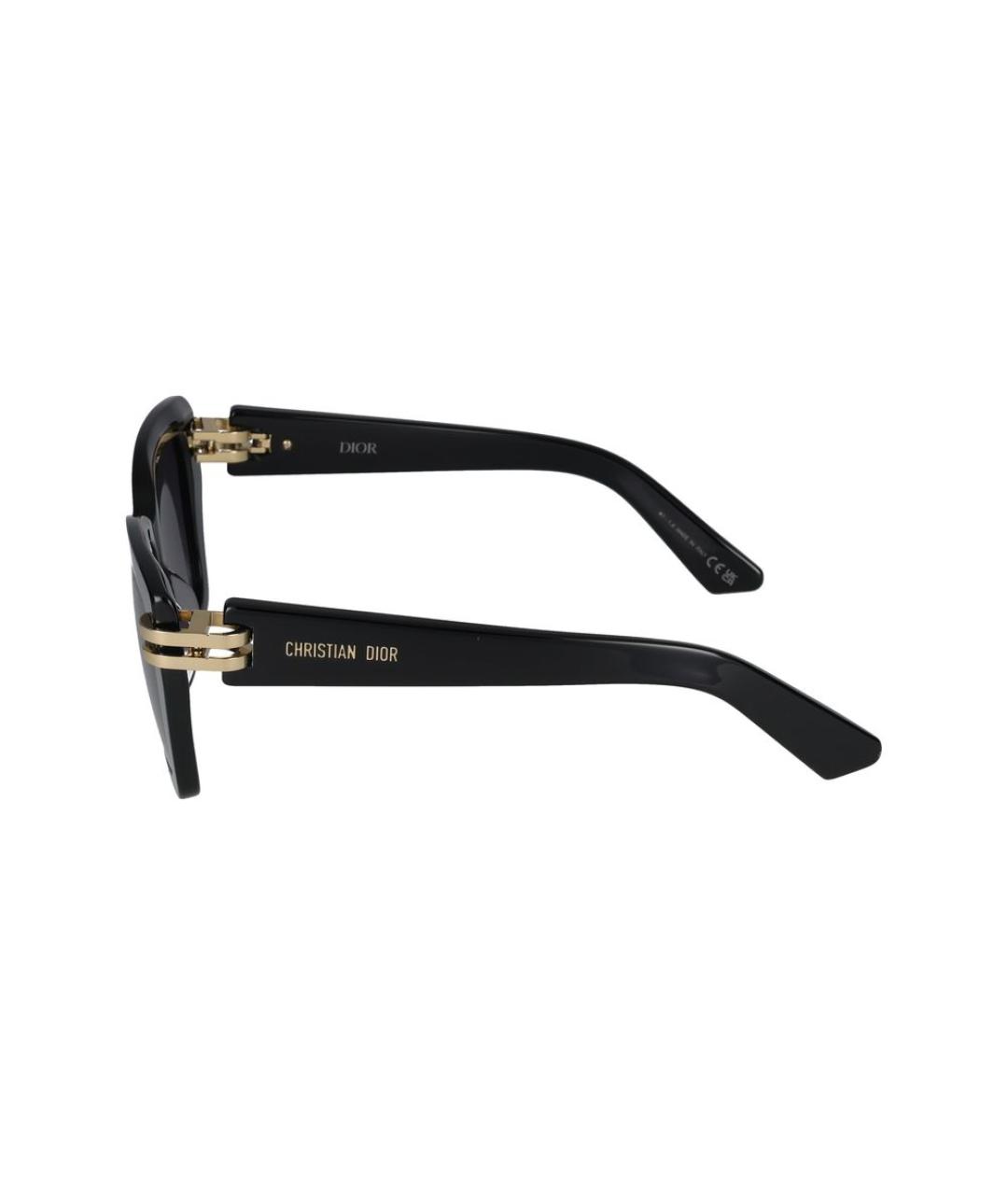 CHRISTIAN DIOR Черные пластиковые солнцезащитные очки, фото 3