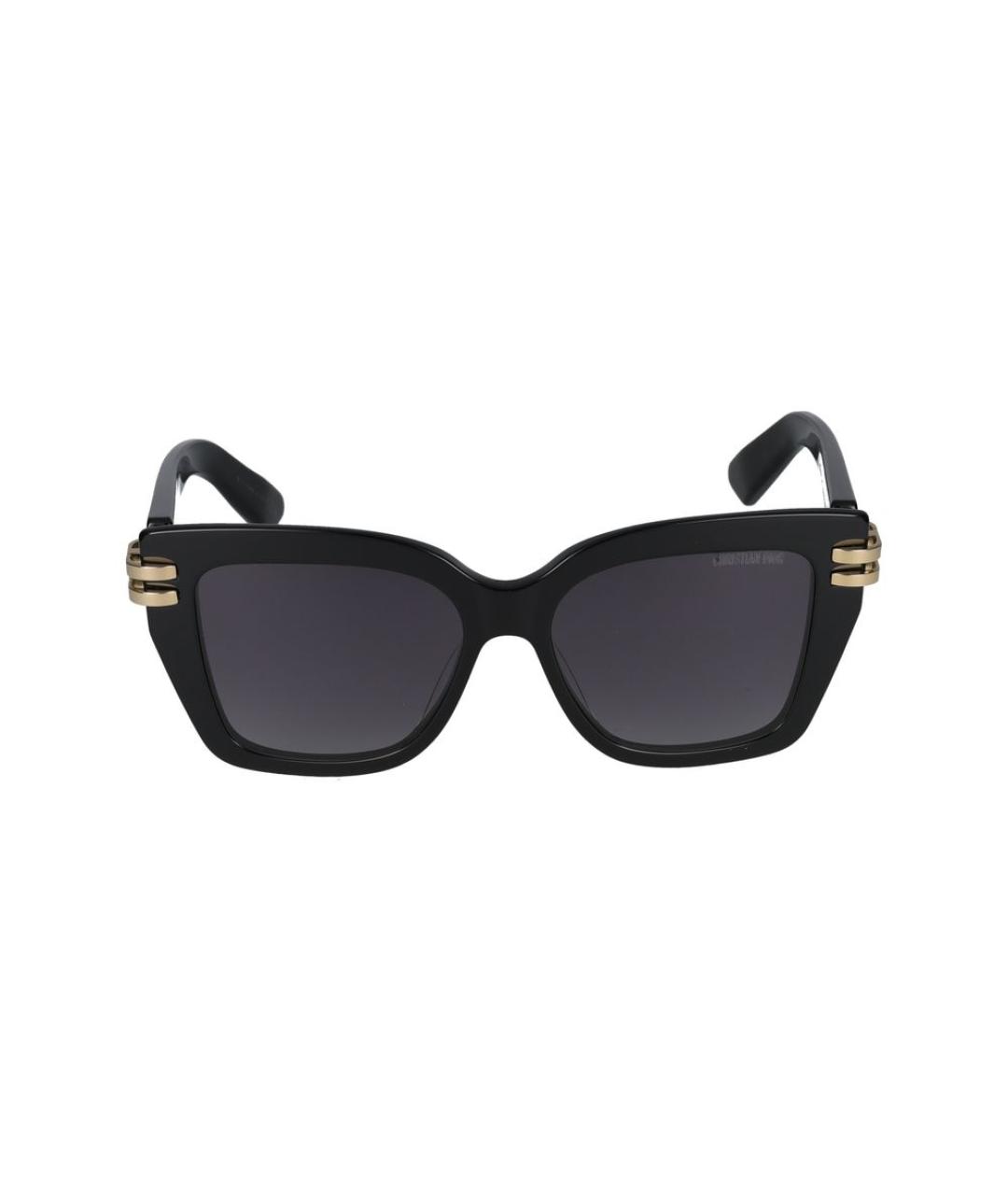 CHRISTIAN DIOR Черные пластиковые солнцезащитные очки, фото 2