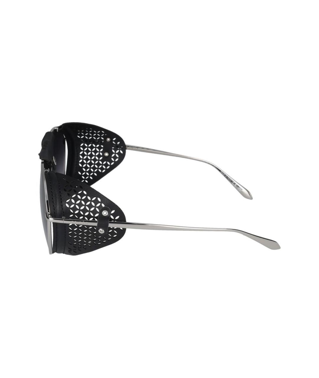 ALAIA Серебряные металлические солнцезащитные очки, фото 5