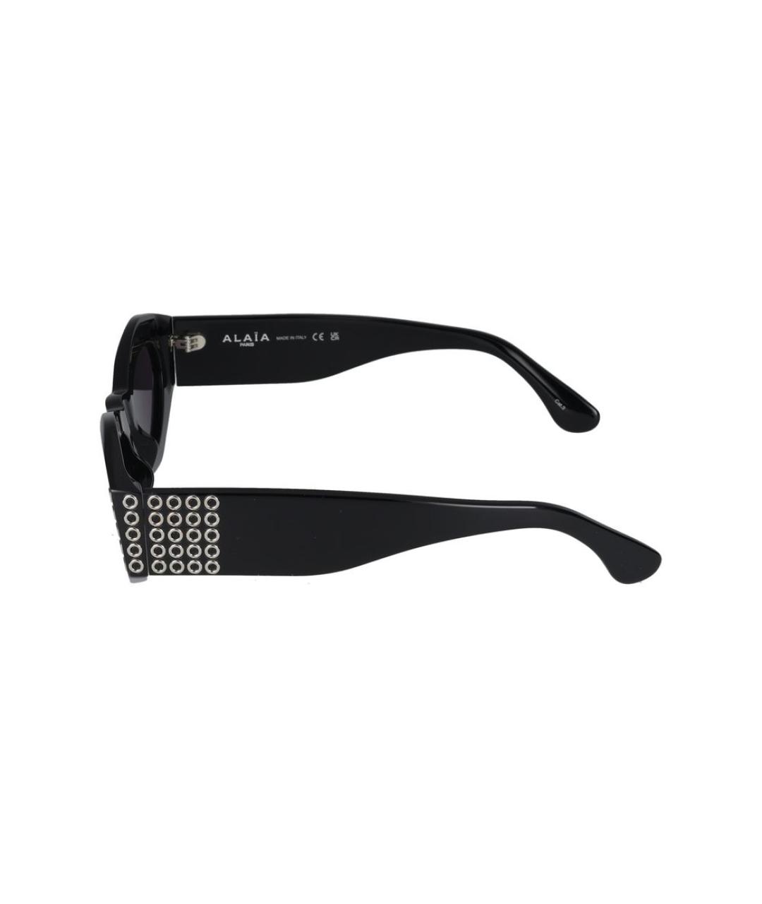 ALAIA Черные пластиковые солнцезащитные очки, фото 3