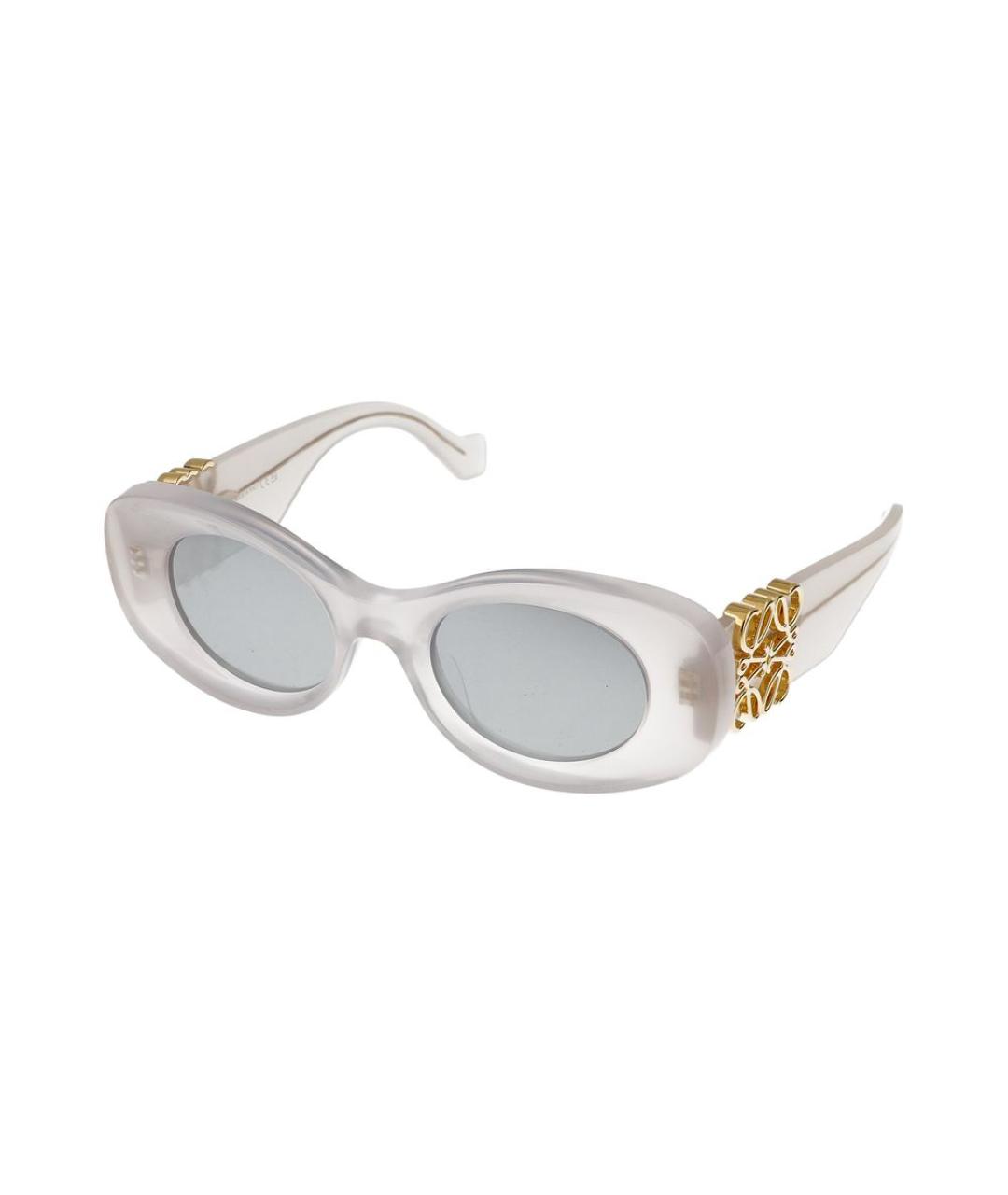 LOEWE Бежевые пластиковые солнцезащитные очки, фото 1