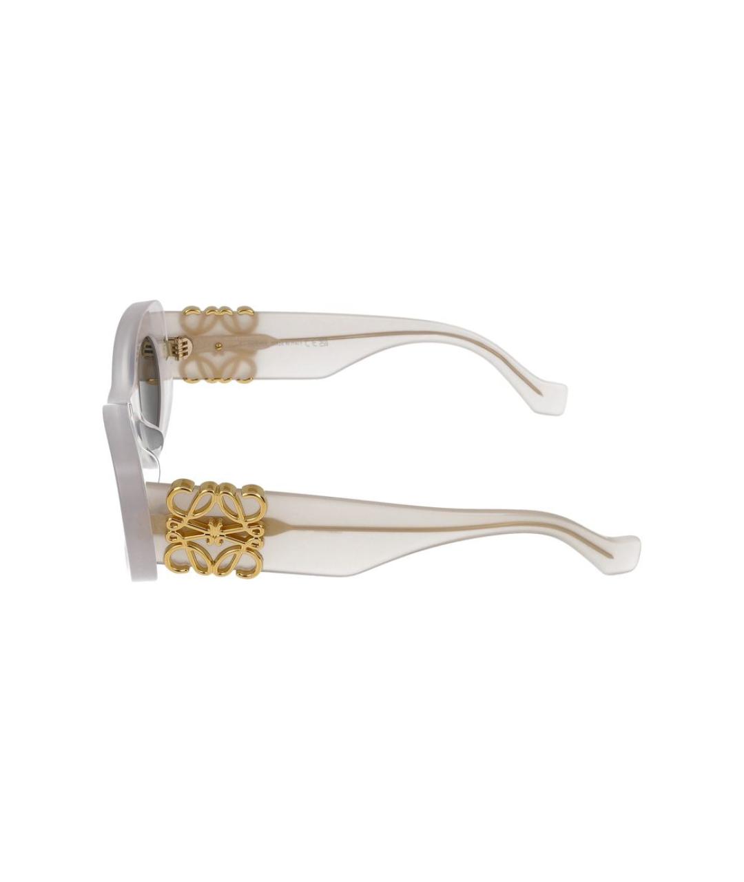 LOEWE Бежевые пластиковые солнцезащитные очки, фото 3