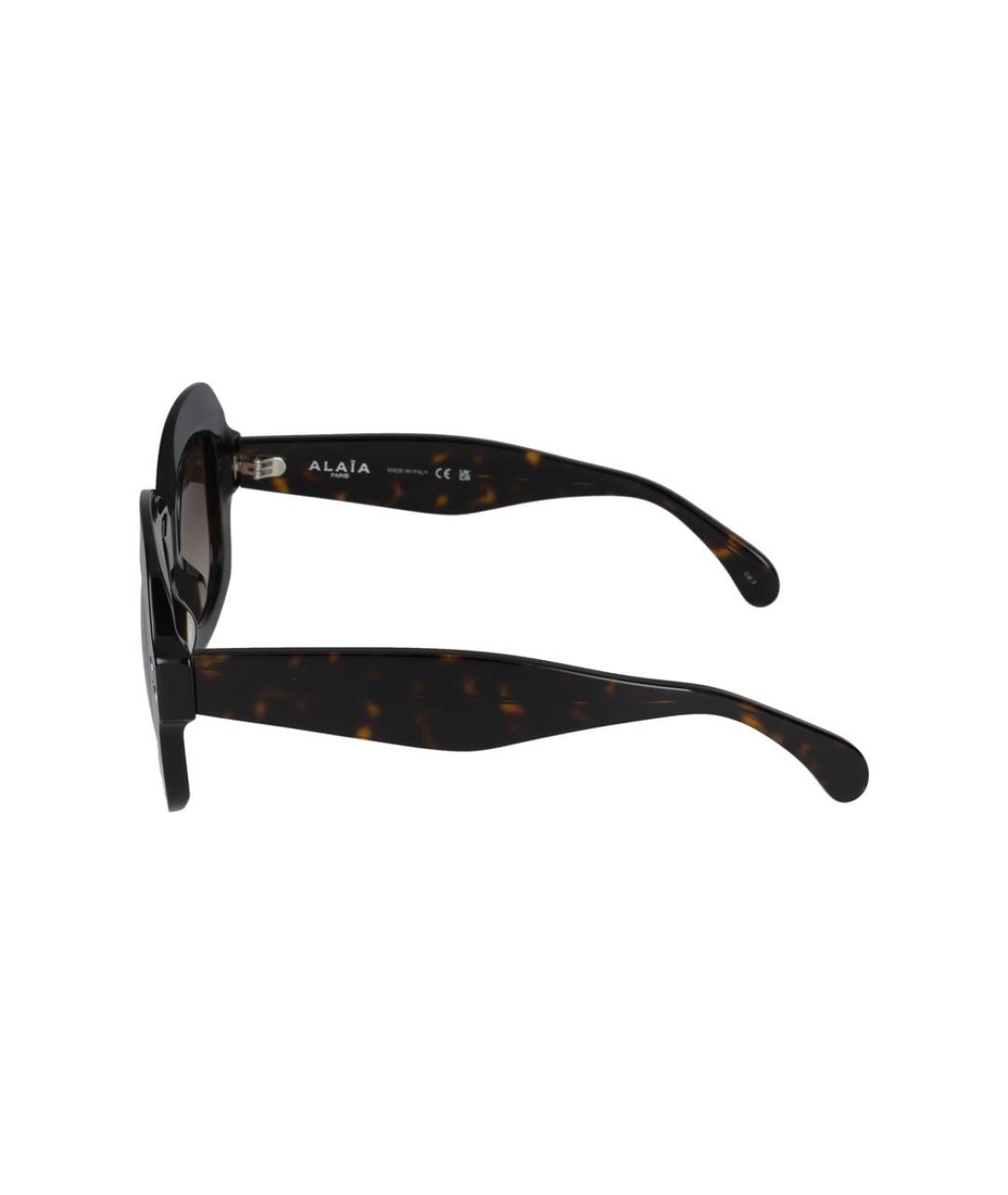 ALAIA Коричневые пластиковые солнцезащитные очки, фото 3