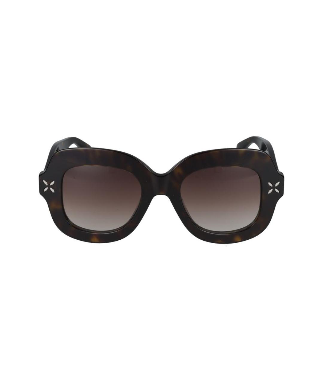 ALAIA Коричневые пластиковые солнцезащитные очки, фото 2