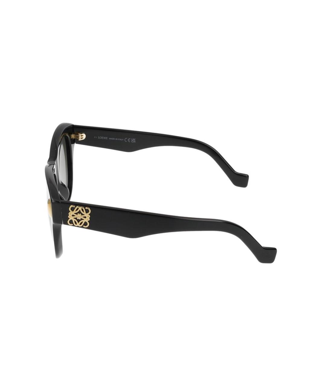 LOEWE Черные пластиковые солнцезащитные очки, фото 3