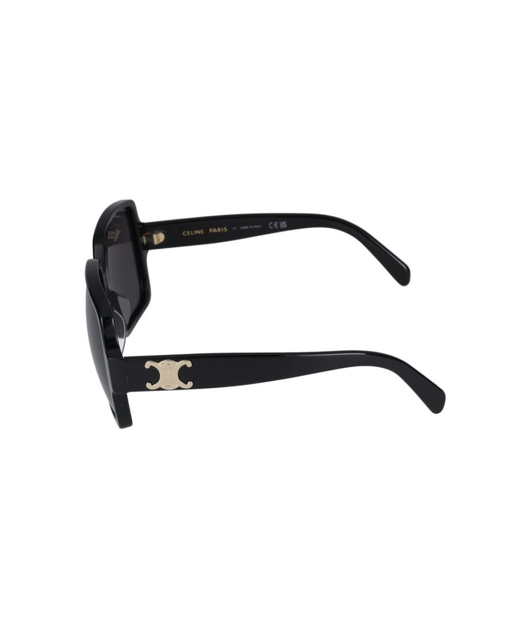 CELINE Черные пластиковые солнцезащитные очки, фото 3