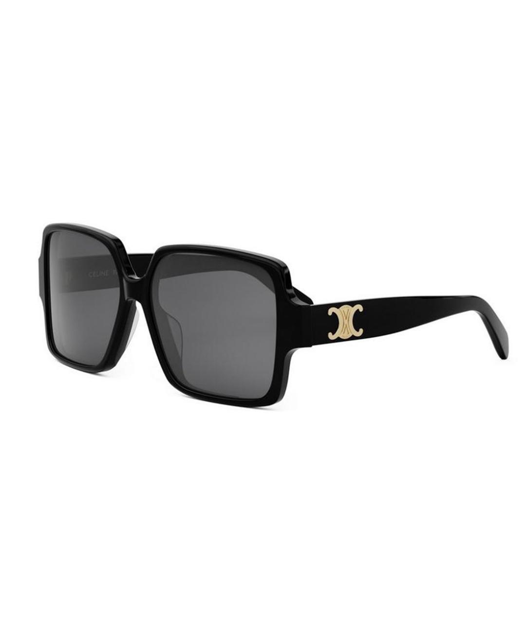 CELINE Черные пластиковые солнцезащитные очки, фото 1