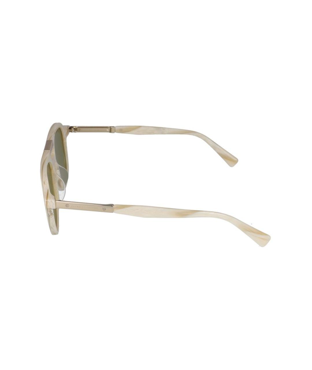 BRUNELLO CUCINELLI Бежевые солнцезащитные очки, фото 3