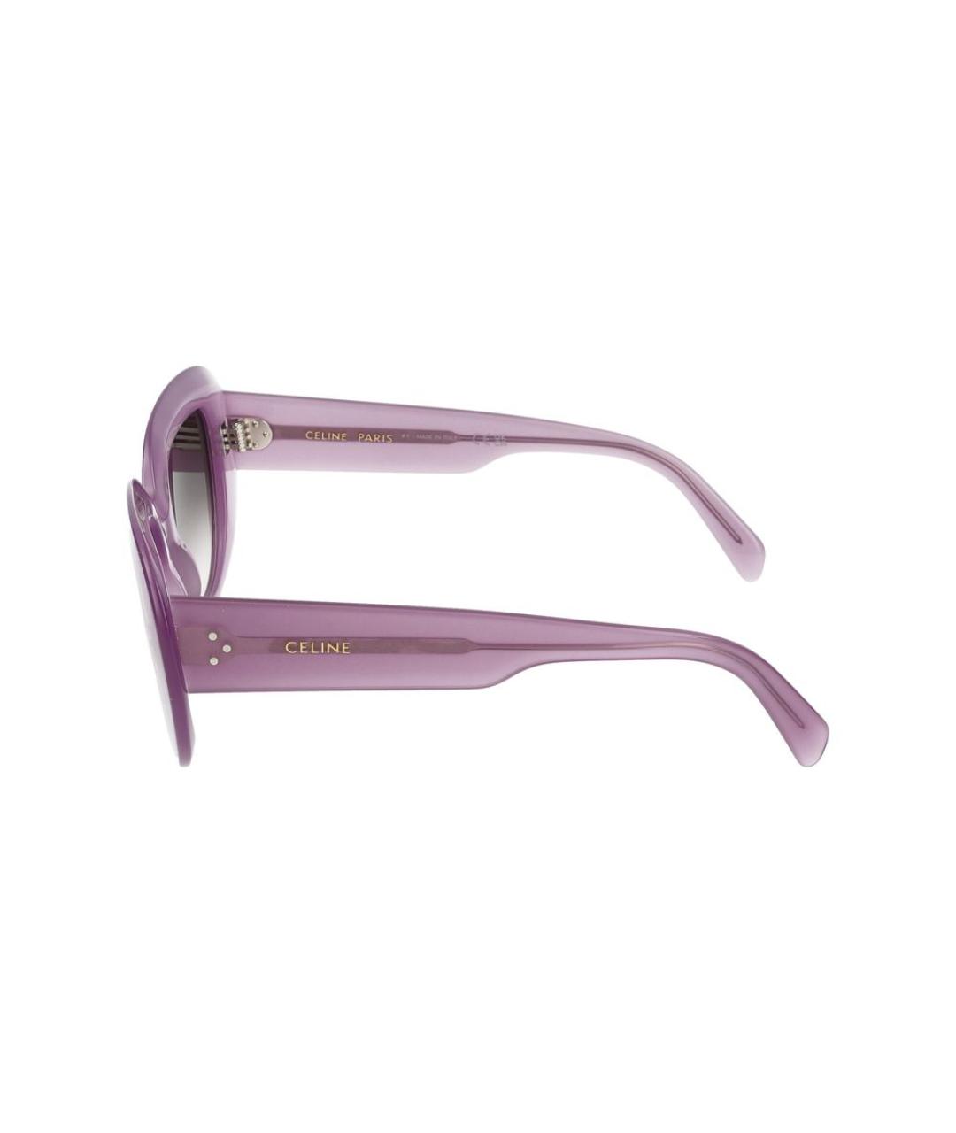 CELINE Фиолетовые пластиковые солнцезащитные очки, фото 3