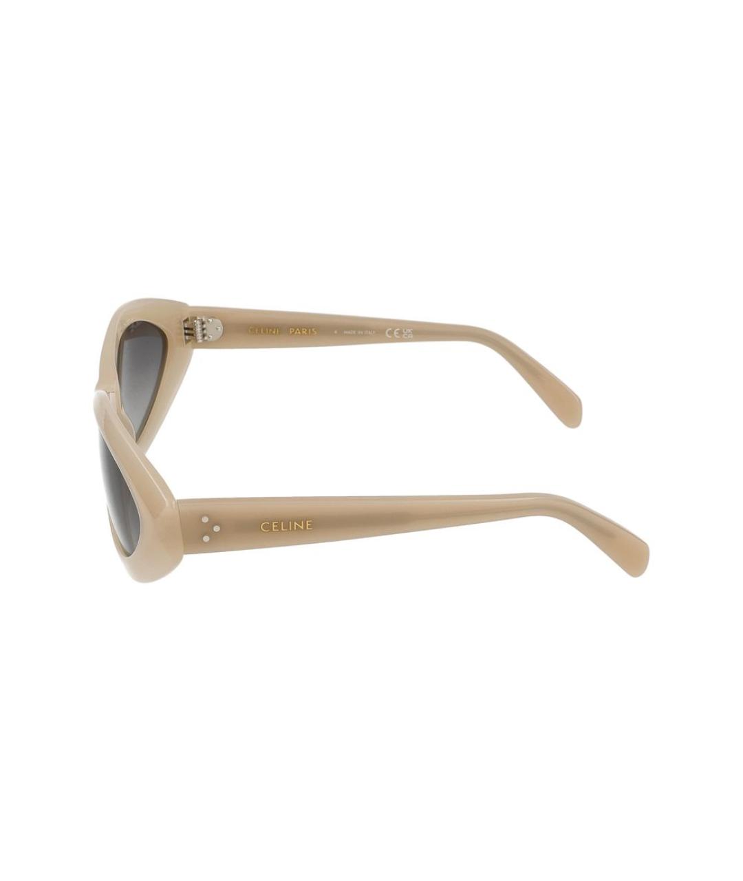CELINE Бежевые солнцезащитные очки, фото 3