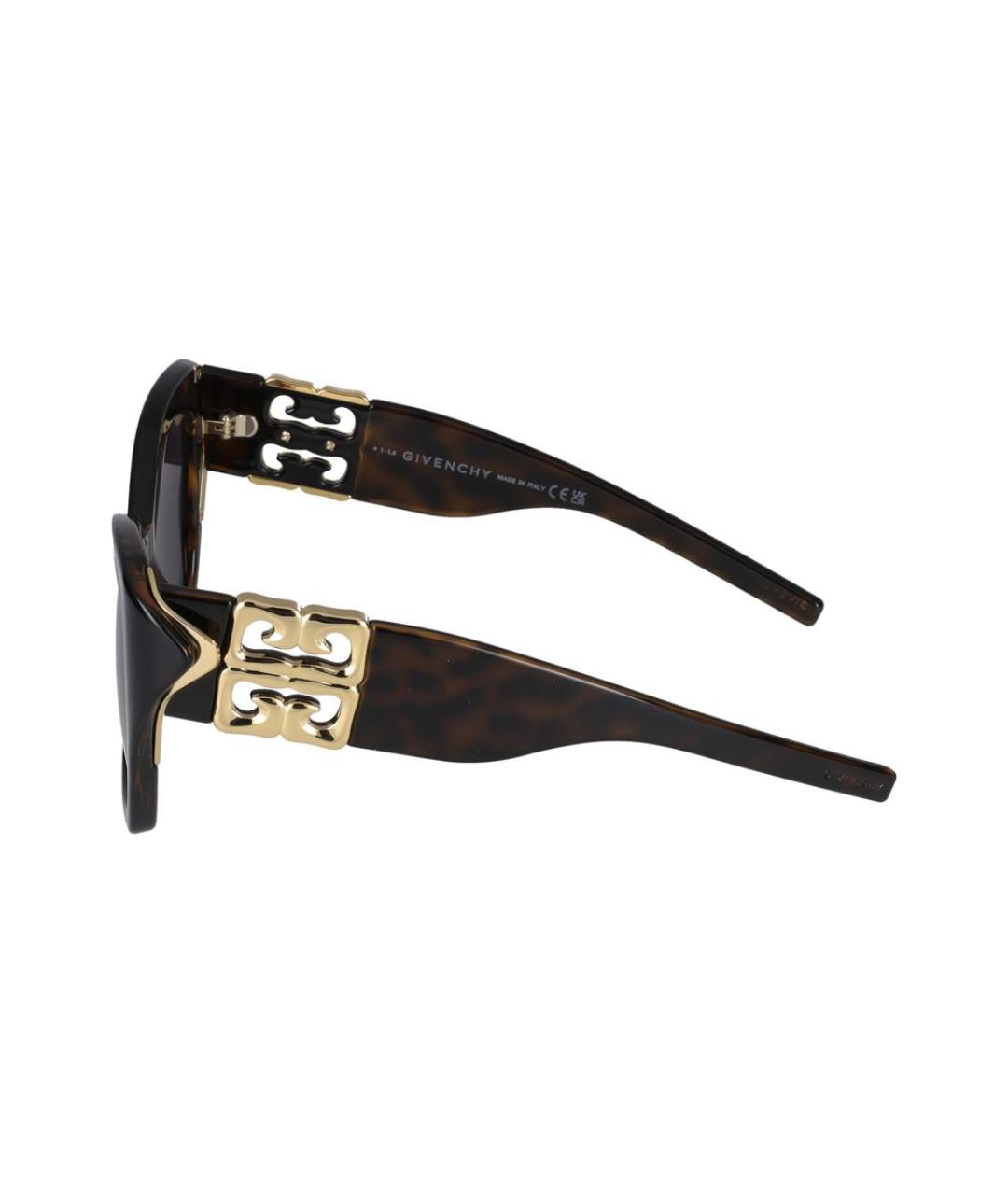 GIVENCHY Коричневые пластиковые солнцезащитные очки, фото 3