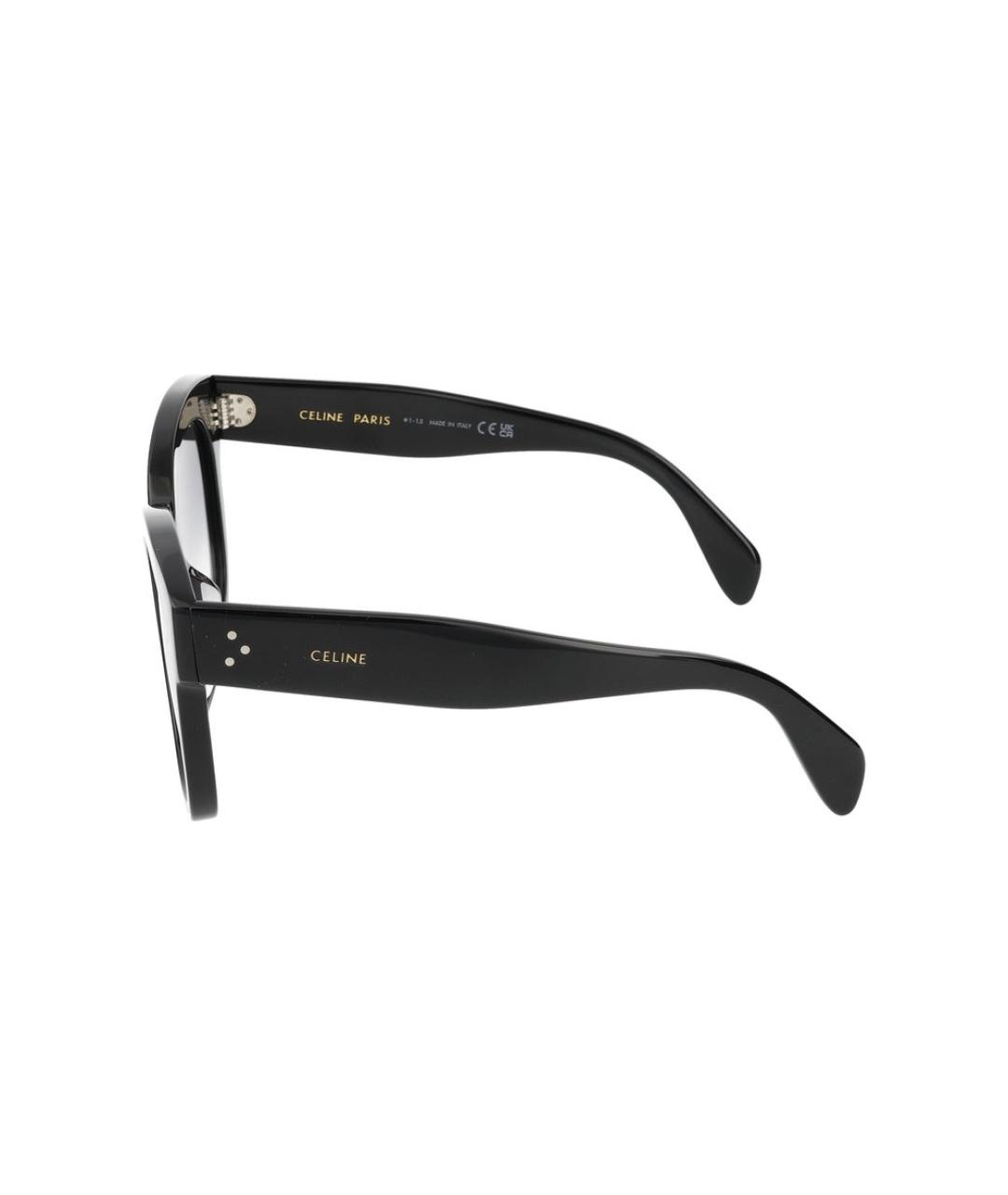 CELINE Черные пластиковые солнцезащитные очки, фото 3