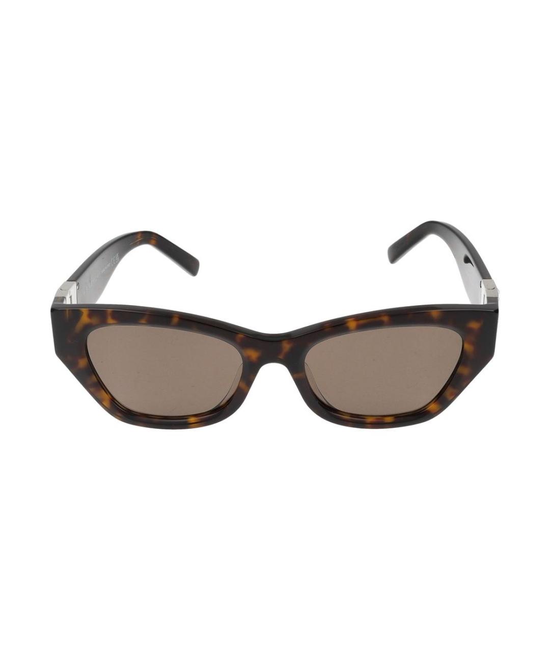 GIVENCHY Коричневые пластиковые солнцезащитные очки, фото 2
