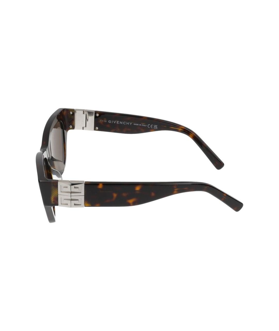 GIVENCHY Коричневые пластиковые солнцезащитные очки, фото 3